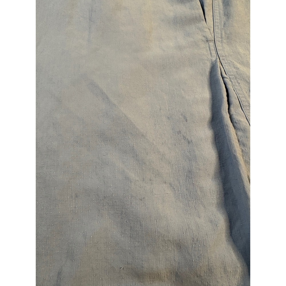 Nat Nast Luxury Originals Silk Linen Shirt Mens Large Blue Short Sleeve Dobby L - Picture 11 of 13